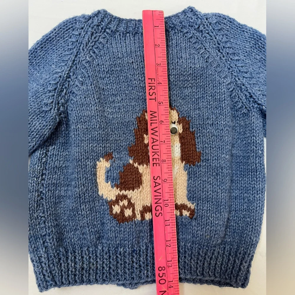Like NEW Cardigan Sweater Puppy Dogs Toddler Size 9 Months Baby Blue Unbranded - Picture 12 of 16